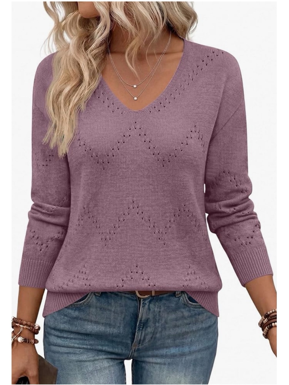 Zeagoo V-Neck Sweater • Small